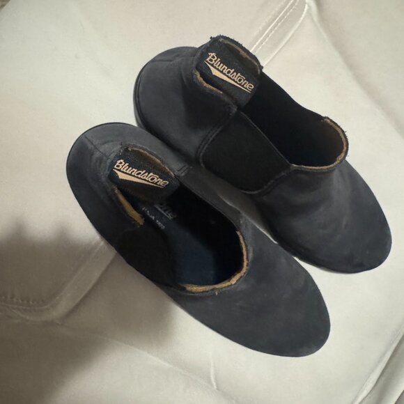 Blundstone Low Heel Ankle Boots - Navy Blue Suede - Size US10/EU41 - Picture 6 of 6